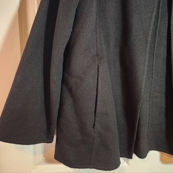 Luciano Barbera 100% Cashmere Italy Black Open Front Jacket Pockets - Picture 3 of 7